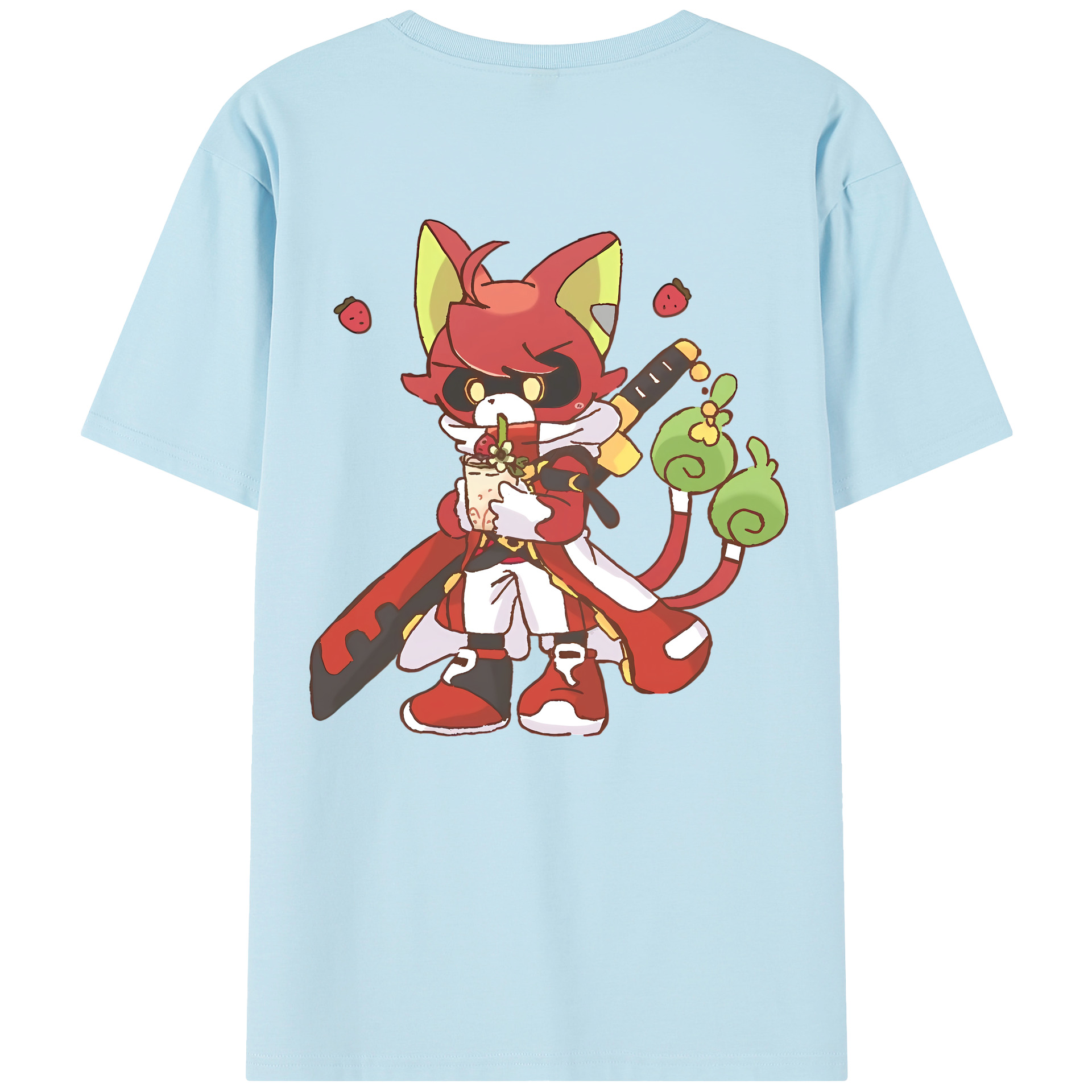 （画像用） 妖怪ウォッチ Yo-kai Watch 綿100％半袖Tシャツ（背面プリント）